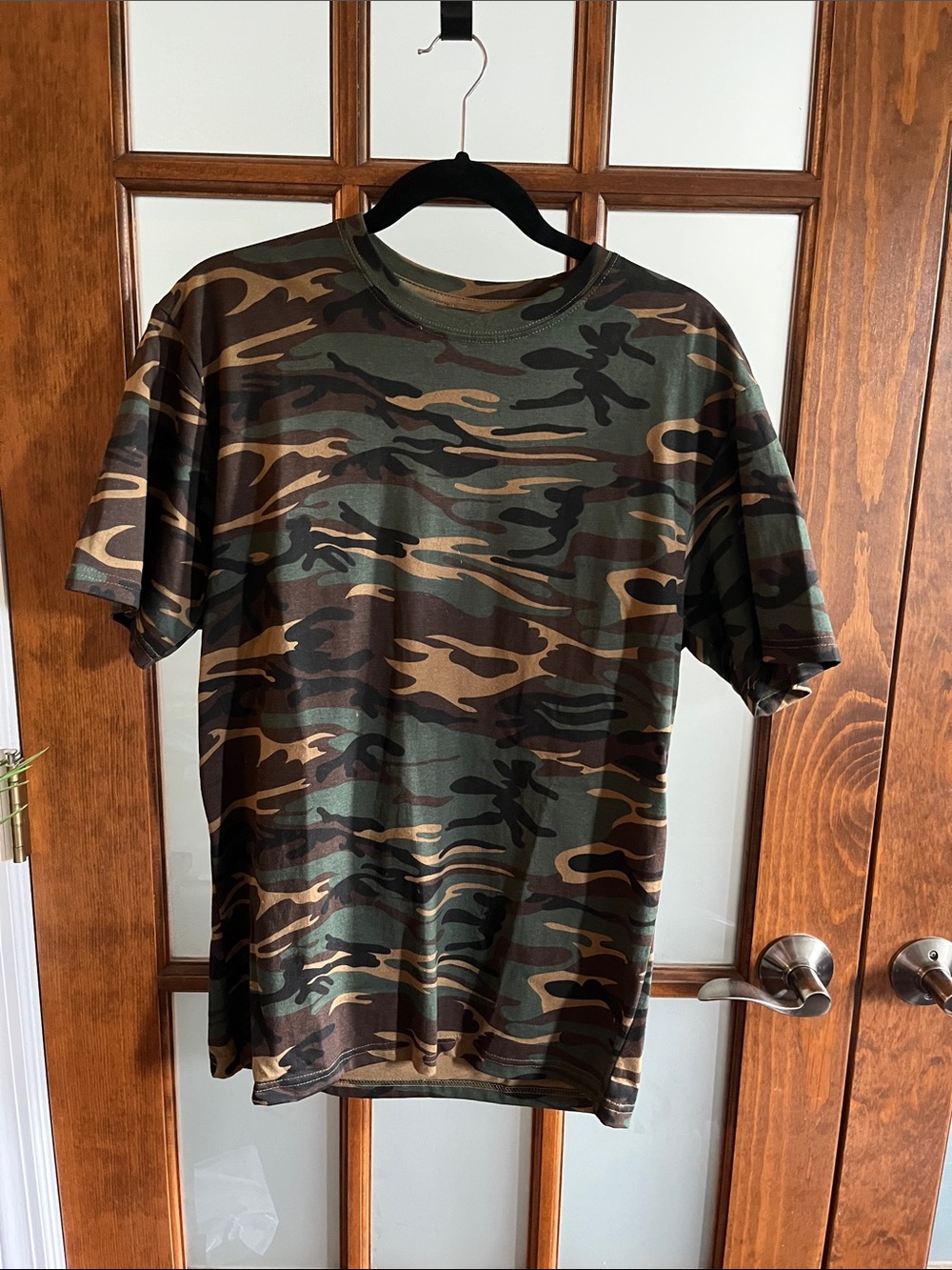 Anvil Men's Camouflage Short-Sleeve Tee - Green Brown Black